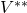 Rendered by QuickLaTeX.com V^{**}